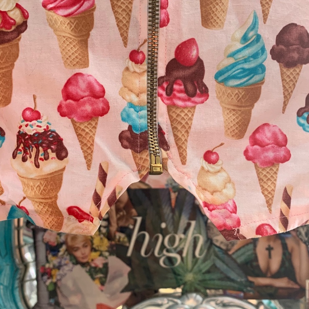 Hand made ice cream crop! NWOT - Picture 5 of 5